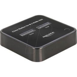 DELOCK 64177 - Estación de acoplamiento y copia, 2x M.2 NVMe PCIe, USB 3