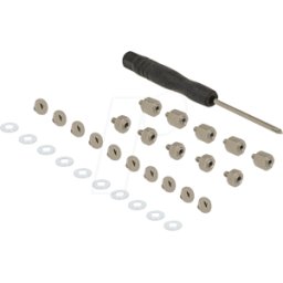 DELOCK 18288 - Juego de fijación de 31 piezas para M.2 SSD / módu