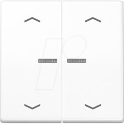 JUNG JG BTA17102PWW - Botón Bluetooth, 2x, blanco alpino, símbolos de fl