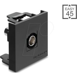 DELOCK 91962 - Fácil 45 Módulo BNC Socket a BNC Socket 50 Ohm, Negro