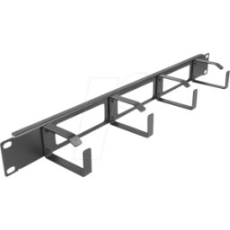 DELOCK 66658 - Panel de maniobra de 19", 3 orificios, 4 patillas, 1U, negro