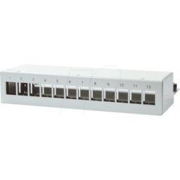 LOGILINK NK4052 - Carcasa de acero para 12 módulos Keystone