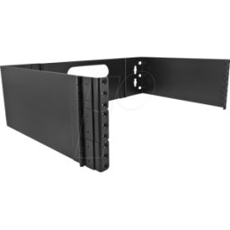 DELOCK 43377 - Soporte de pared de 19", 3U, negro, plegable