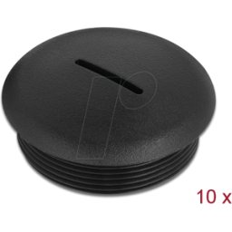 DELOCK 60234 - Tapones de cierre M40 x 1,5 negro 10 unidades