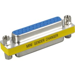 FREI COM 995 - Cambiador de género, adaptador, 2 x D-sub BU 25 polos