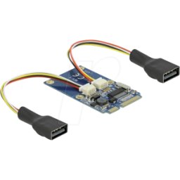 DELOCK 95242 - Mini PCIe > 2x USB 2.0 A