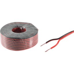 SHIVERPEAKS SHVP BS06-181005 - Cable de altavoz 1,5 mm² CCA rojo/negro 100 m