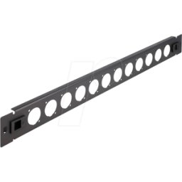 DELOCK 66900 - Panel de conexión tipo D de 19" y 12 puertos, sin herramientas