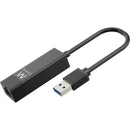 Ewent Adaptador de Rede EW1017 Gigabit Ethernet USB 3.2 Gen 1 Negro