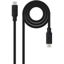 Nanocable Cable USB-C 3.1 Gen2 10Gbps 5A 4K/60Hz 0.5 M Negro