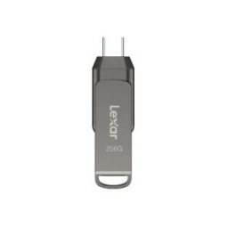 Lexar JumpDrive LJDD400128G-BNQNG unidad flash USB 128 GB USB Tipo C 3.2 Gen 1 (3.1 Gen 1) Gris