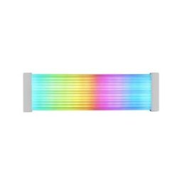 Mars Gaming MCA-24X, Cable de Alimentación ARGB 24PIN ATX para Placa Base, LEDs Ultra-brillantes, Il