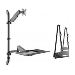 Equip 650170 soporte y montura para estación de trabajo/PC todo en uno 8 kg Negro 43,2 cm (17") 81,3