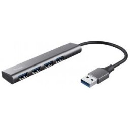 Trust Halyx USB 3.2 Gen 1 (3.1 Gen 1) Type-A 5 Mbit/s Negro, Gris