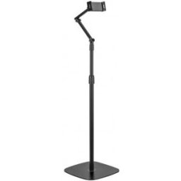 Aisens Soporte de suelo universal ajustable (3 pivotes) para tablet, Negro