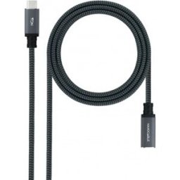 Nanocable 10.01.4501-L150-COMB cable USB USB 3.2 Gen 2x2 1,5 m USB C Negro