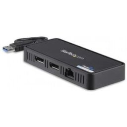 StarTech.com USBA2DPGB, Cable, USB 3.0 (3.1 Gen 1) Type-A, 10,100,1000 Mbit/s, IEEE 802.3,IEEE 802.3