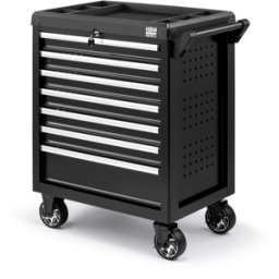 HBM carro de herramientas 7 cajones, modelo 2, negro