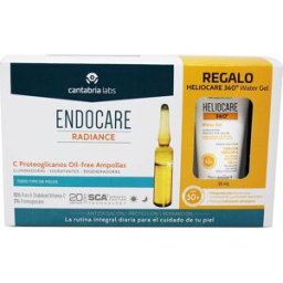 Endocare Radiance C Proteoglicanos Oil Free Amp + Heliocare 360 Water Gel SPF50+