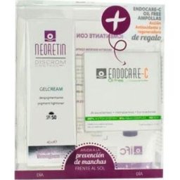 NEORETIN Discrom Pack de Gel-crema SPF50+ de 40ml + Endocare-C Oil 7 ampollas x 1ml