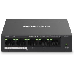 Mercusys MS105GP Switch Gigabit Ethernet de 5 puertos PoE