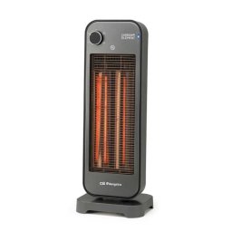 Estufa de fibra de carbono 900 W doble potencia oscilante seguridad antivuelco IP-20
