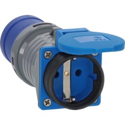 Adaptador Brennenstuhl 1 toma CEE 7/7 con protección IP44 y 16 A