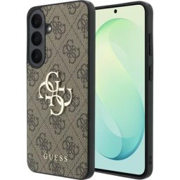 Funda para móvil Guess Leather 4G marrón para Samsung Galaxy S26 FE