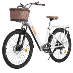 Bicicleta eléctrica Cysum Cityrun-26 250W 36V 10Ah 26" Blanca