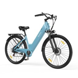 Bicicleta Eléctrica Velopro C1 250 W Batería 36 V 13 Ah Azul Cielo