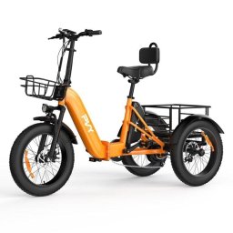 Triciclo Eléctrico PVY F20 48V 21Ah 80km 20x4.0" Naranja