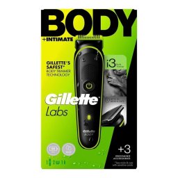 Cortapelos GilletteLabs i3 Body Intimate Inalámbrico 80min 2 Peines Seco y Húmedo