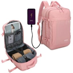 Mochila RAYKONG Cabina Ryanair 40x30x20 cm 24L Impermeable Rosa