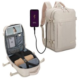 Mochila Raykong Cabina Impermeable 40x30x20cm 24 L Equipaje de mano Khaki