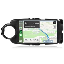Mando multimedia JUNSUN Android 15 4GB+64GB 9" CarPlay WiFi Toyota Yaris 2011-2018