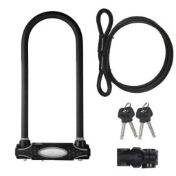 Candado en U para bicicleta Master Lock XL con cable de acero 1,20 m