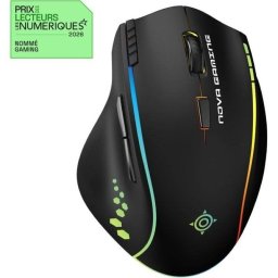Ratón NOVA gaming Persee inalámbrico negro