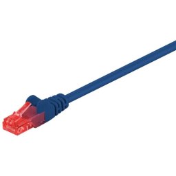 Cable de red Goobay Cat6 U/UTP RJ-45 0,5 m Azul