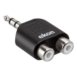 Cable divisor de audio Ekon 3,5 mm a RCA Hembra Negro 100 mm