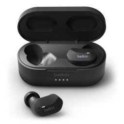 Auriculares Belkin SoundForm inalámbricos Bluetooth True Wireless con carga y resistencia IPX5 negros