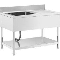 Fregadero - 1 cuba - acero inoxidable - 120 x 70 cm - Royal Catering 10013162