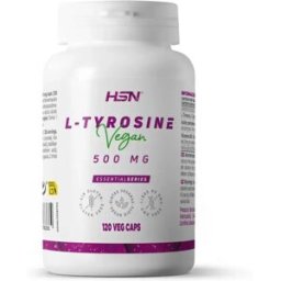 HSN L-tirosina 500mg - 120 veg caps - Concentración y memoria - Cápsulas Vegetales - 120 Servicios