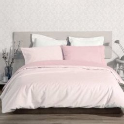 Manterol Juego funda nórdica reversible flores rosa - CAMA 105cm