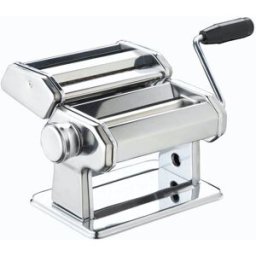World of Flavours Máquina para hacer pasta italiana en acero inoxidable plateado