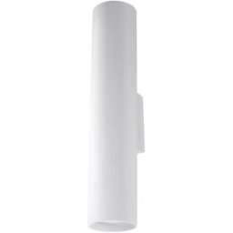 Wonderlamp Aplique de pared de metal blanco con 2 luces gu10