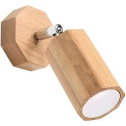 Wonderlamp Aplique de pared de madera madera natural gu10
