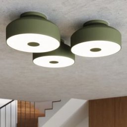 Wonderlamp Lámpara de techo verde moderno con 4 luces