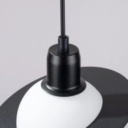 Wonderlamp Lámpara de techo con forma de planeta saturno negro y blanco