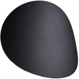 Wonderlamp Aplique de pared de acero negro con 2 luces g9