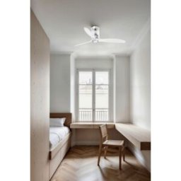 FARO BARCELONA Ventilador con luz pc transparente 128x128x32.4 cm